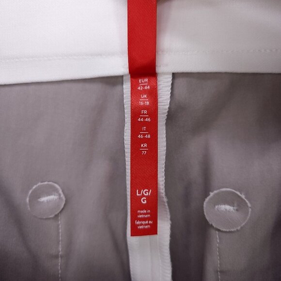 Spanx Cropped Flare Pants Stretch Waist On The Go Shaping Silver Lining Large - Picture 15 of 16